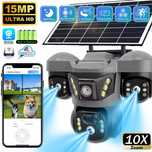 Kamera 3 obiektywy WIFI Solarna 15MP IP66 Obrotowa