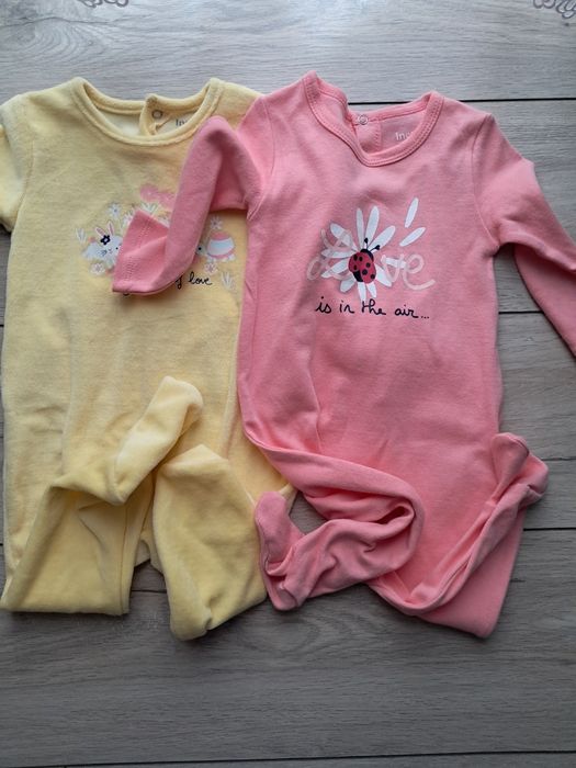 Śpioszki dla dziewczynki 74-80