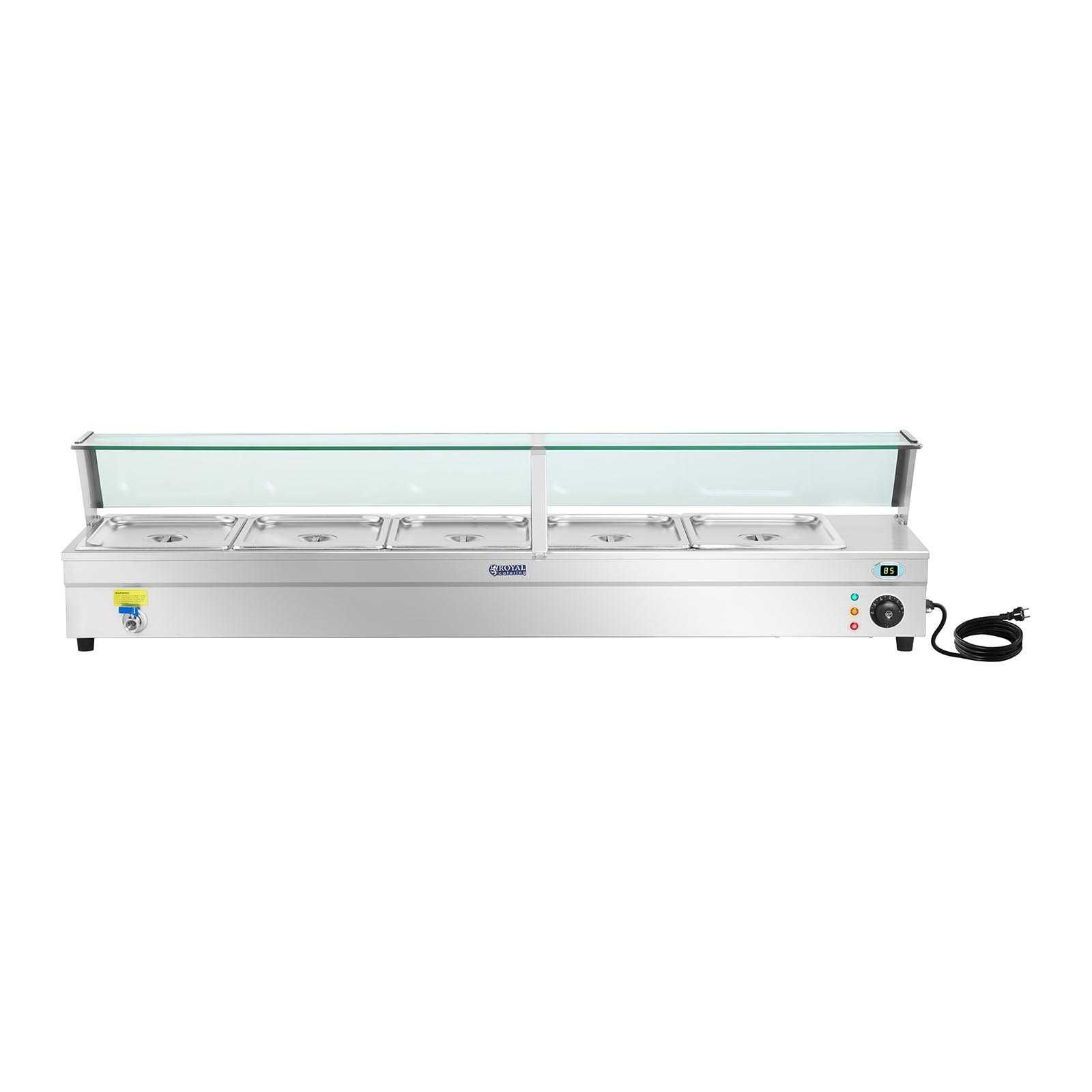Bemar podgrzewacz wodny z kranem i szklaną osłoną 2200W 30L + 5x