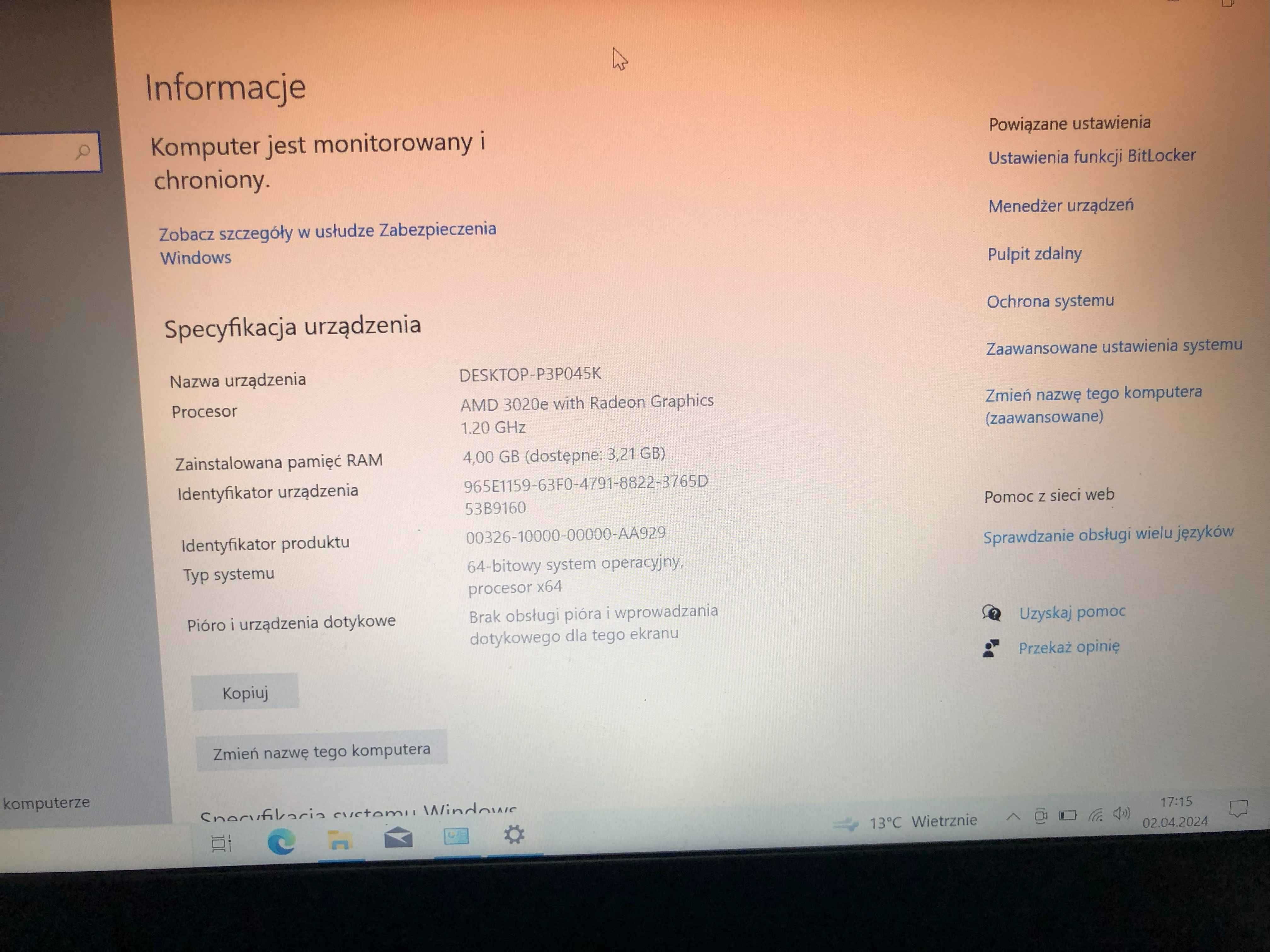 laptop Lenovo w bardzo dobrym stanie sprzedam.