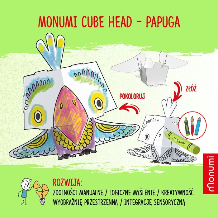 NOWA kolorowanka 3D do samodzielnego kolorowania i złożenia
Złóż i pok