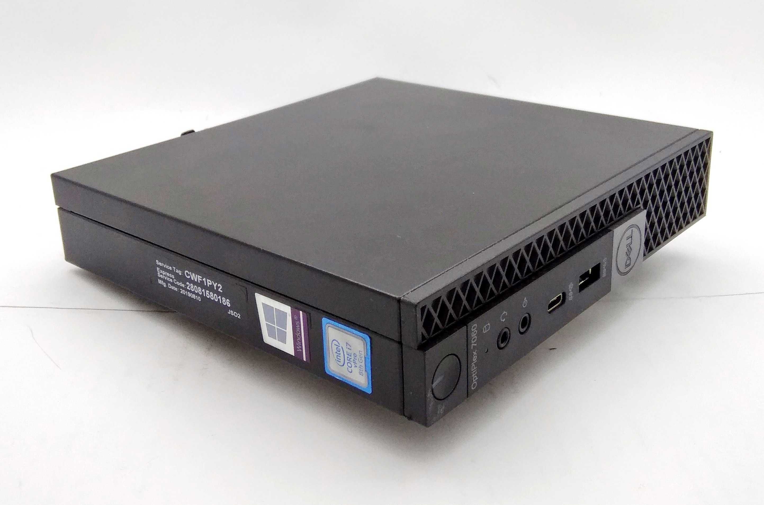 Минипк Dell OptiPlex 7060 i7-8700T 8/256 GB DP-HDMI LAN WiFi+BT (8950)