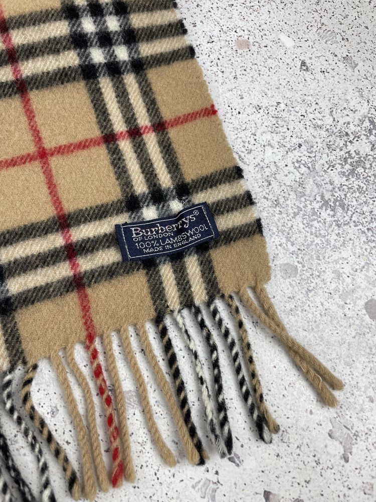 Burberry vintage nova check wool scarf шарф оригінал
