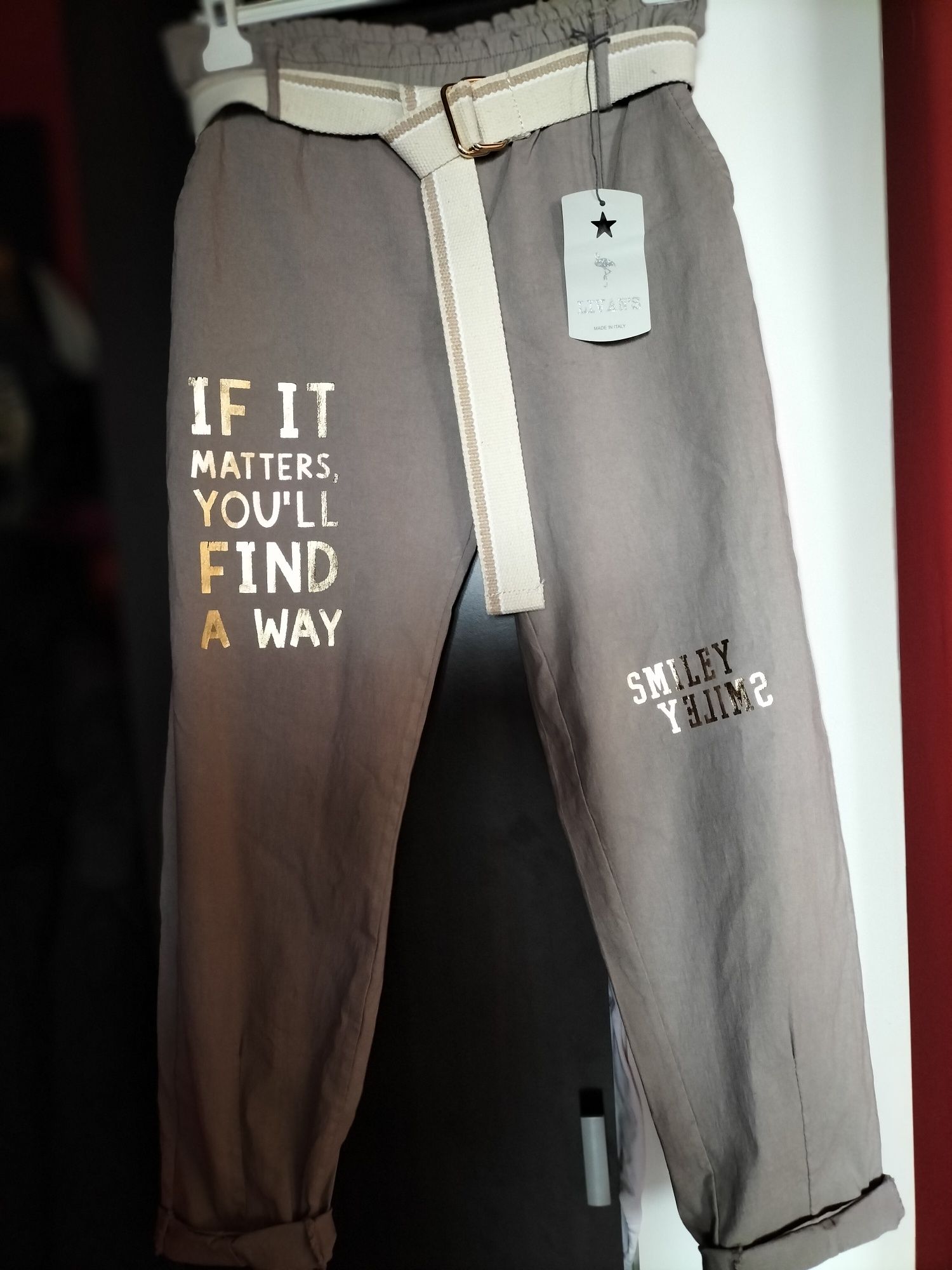 Spodnie Livans Italia moda oversize butik
