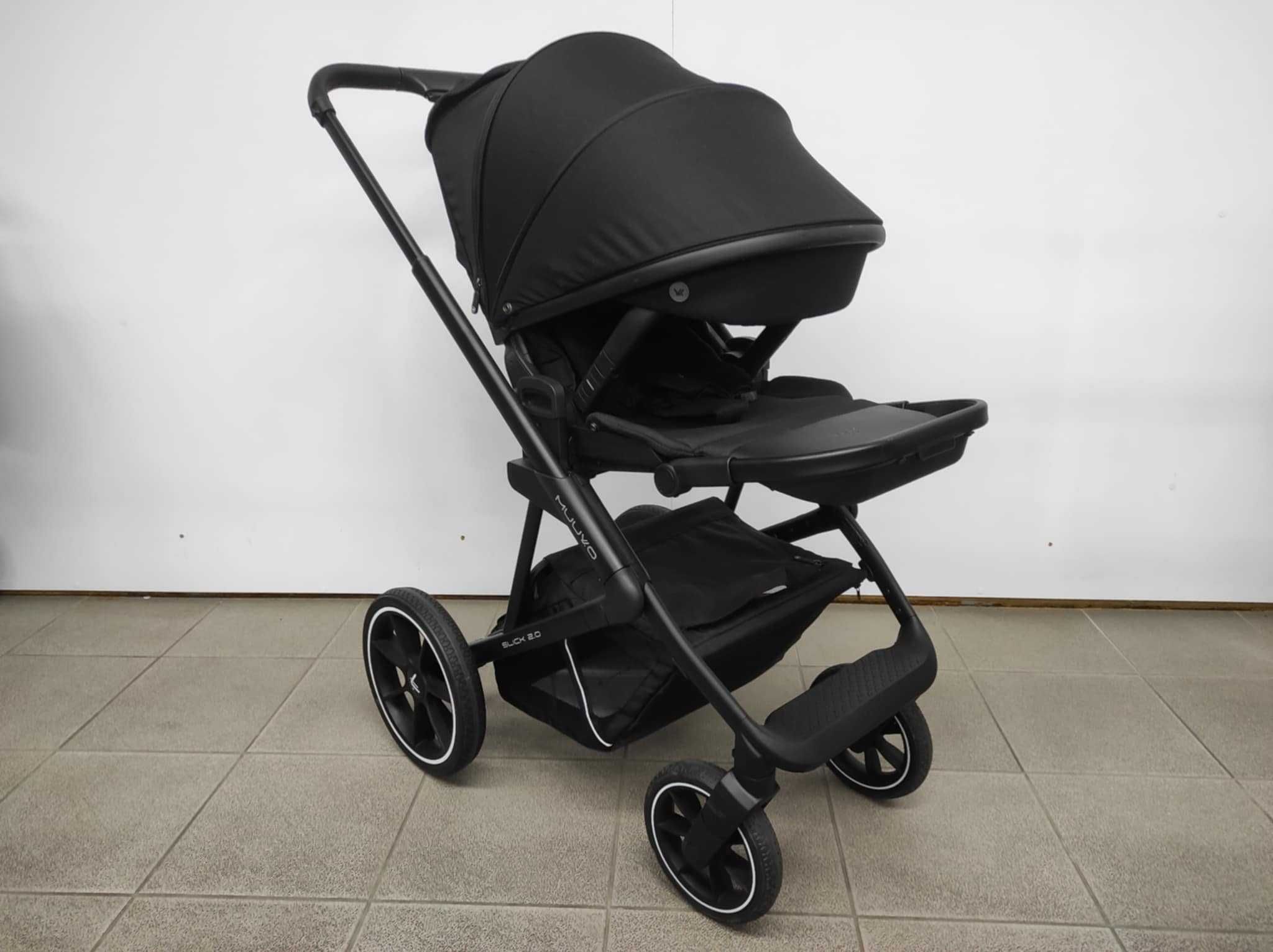 Wózek 2w1 Muuvo Slick 2.0 Classic Black Z EKSPOZYCJI!