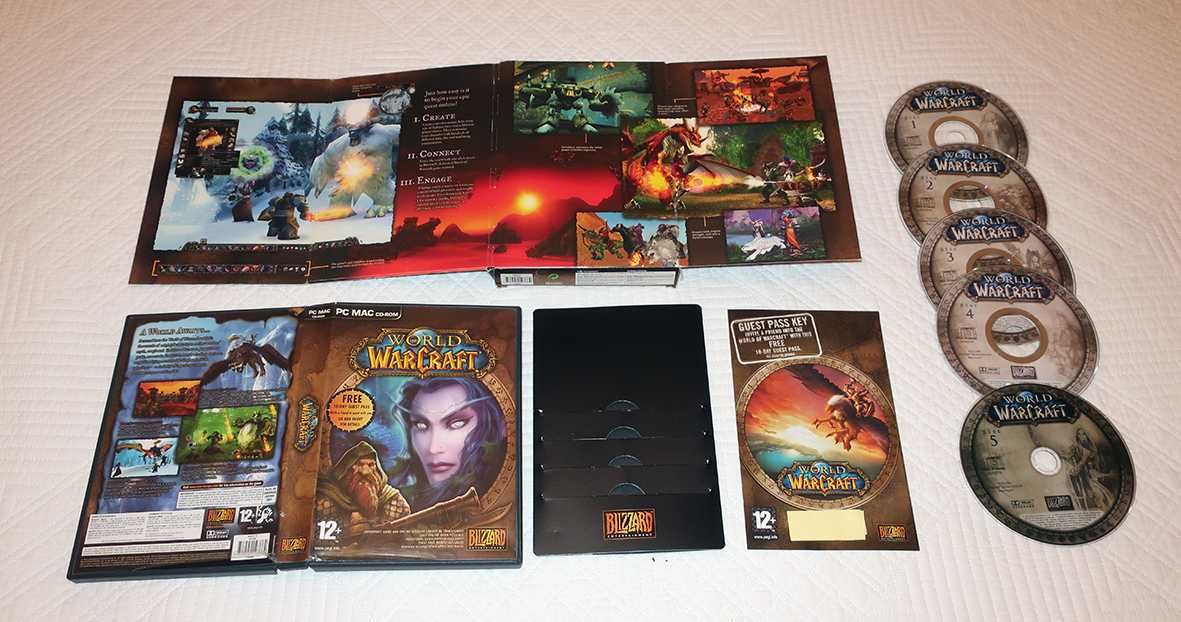 World Of Warcraft Jogo PC CD ROM e MAC edição especial + extras