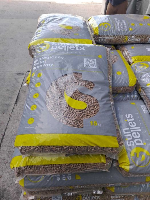 Pellet drzewny sosnowy A1 6mm worek 15kg