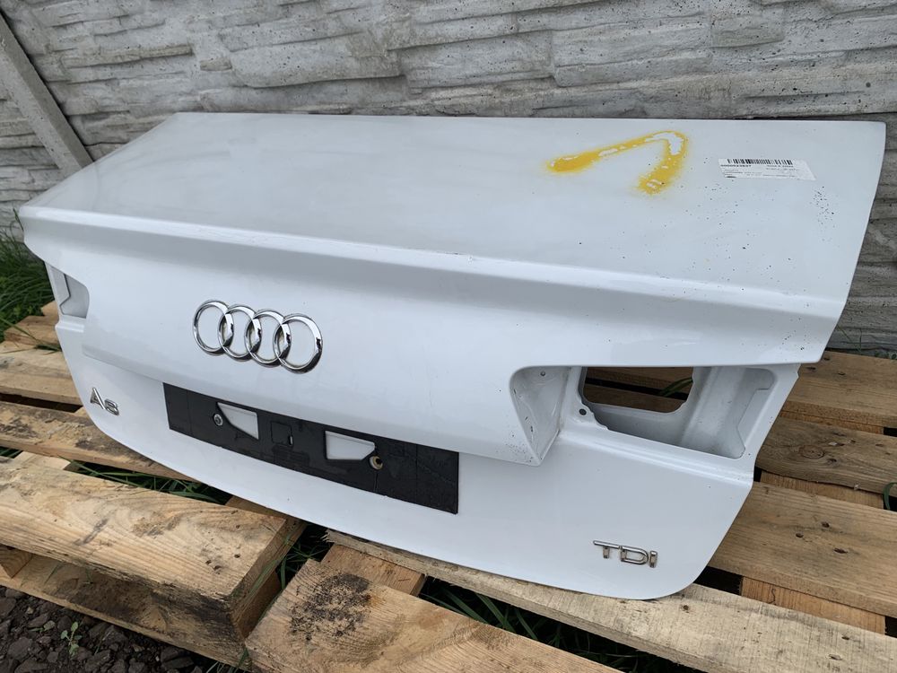 Audi A6 C7 sedan klapa bagażnika biała