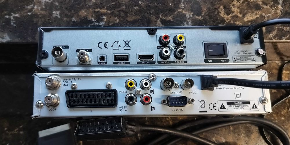 Спутникові ресивери: Orton 4100c та Openbox SX2 COMBO.