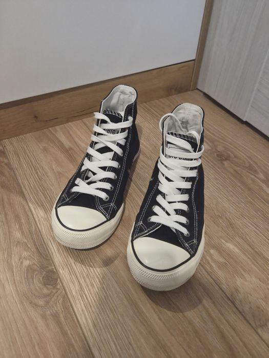 Czarne wysokie trampki big star - r. 38