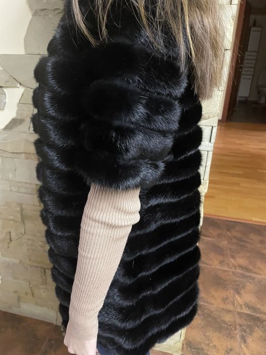 Норковый жилет размер S