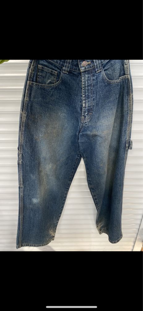 Реперские винтажные хип-хоп широкие джинсы snide