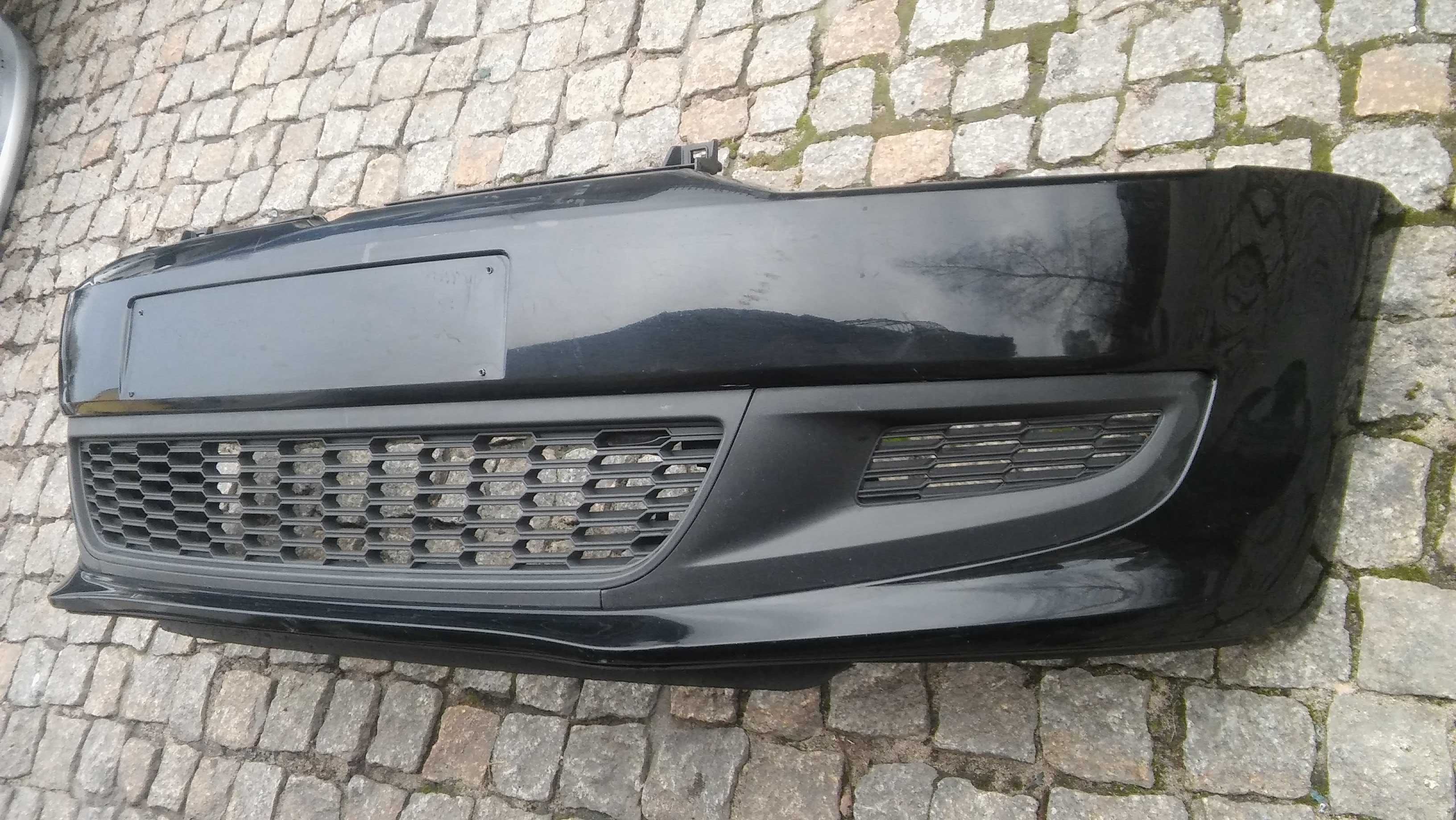 VW Polo 6R0,od 09r,zderzak przód,CZARNY=LC9X,orygin,BRAK OTWOR,komplet