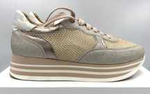‼️Używane oryginalne sneakersy EVA MINGE srebrne złote 40/41 AZ 159