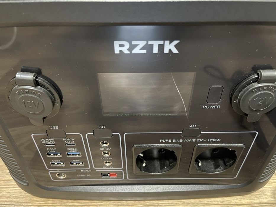 Зарядная станция RZTK Power Station Max / 1200 Вт / 1010 Вт⋅ч