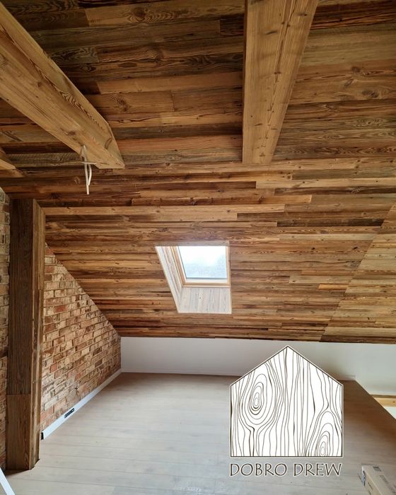 Stare deski drewno na ściane sufit elewacje podłogę meble bale dom