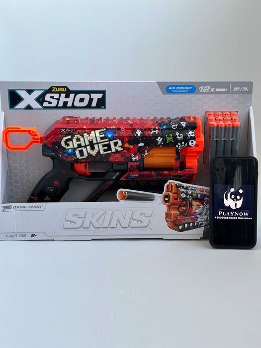 Бластер X-Shot Skins Griefer Game Over / Детское оружие *