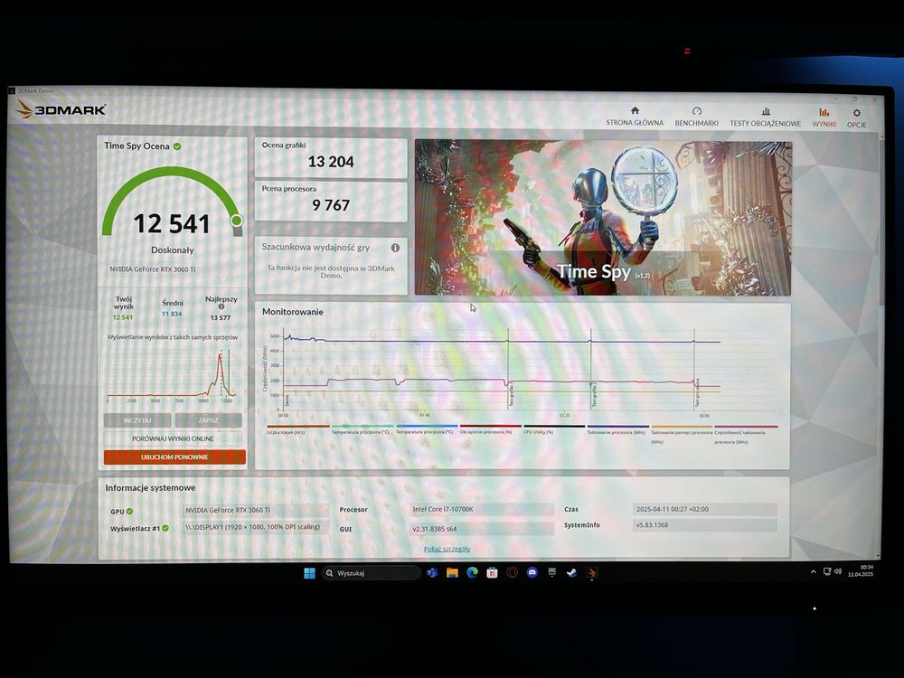 Komputer do gier | i7-10700K + RTX 3060Ti+32GB RAM+SSD 1T | RBG GRATIS