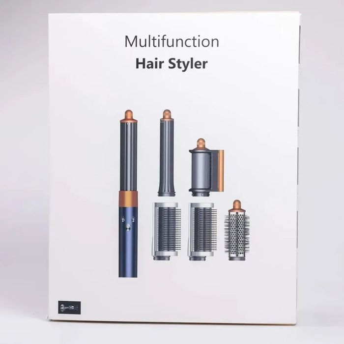 Стайлер Dyson Airwrap Complete Long 6 насадок Blue/Copper Дайсон синій