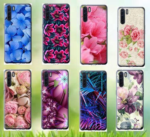 Чехол накладка з принтом квіти Samsung/Xiaomi/iPhone/Huawei/Oppo/Vivo