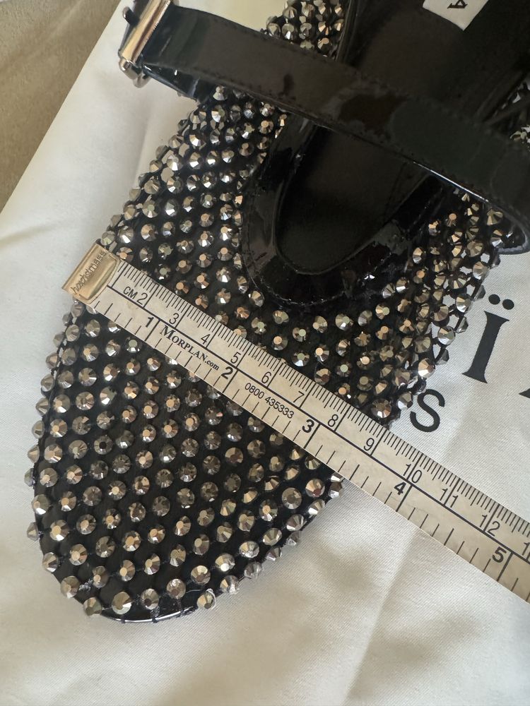 Босоножки ALAÏA. Черные с камесками на сеточке. Размер 39-41