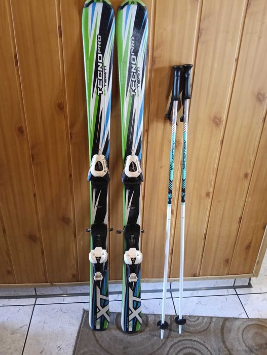 Narty TECNO pro XT TEAM 130cm z kije SPORTEN 110cm