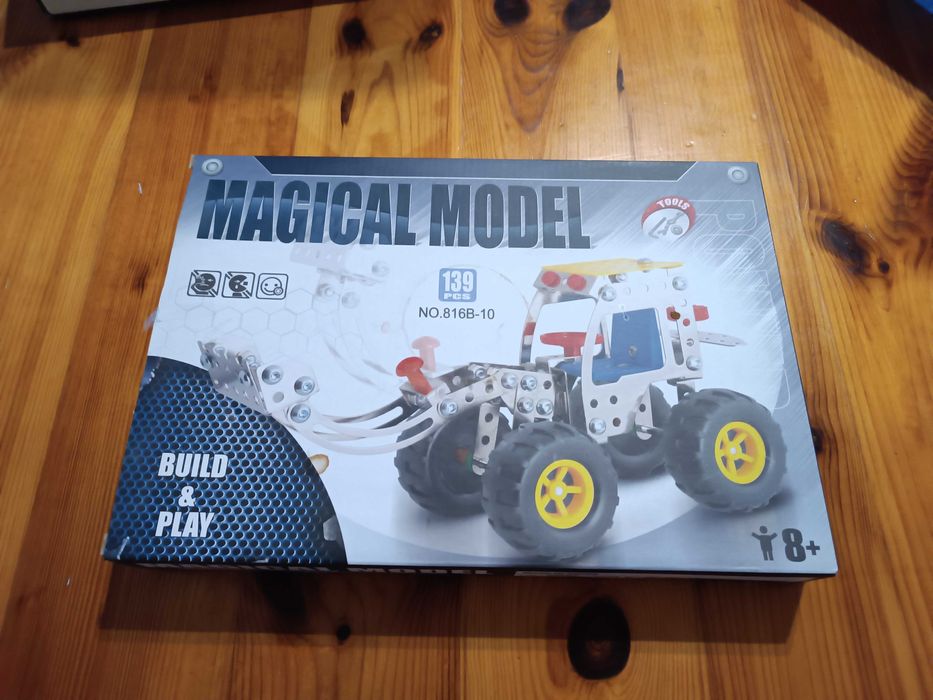 Model traktor do składania klocki konstruktor