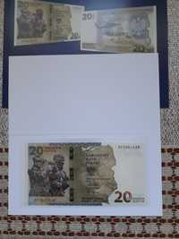Banknot kolekcjonerski 20 zł- Ochrona polskiej granicy wschodniej