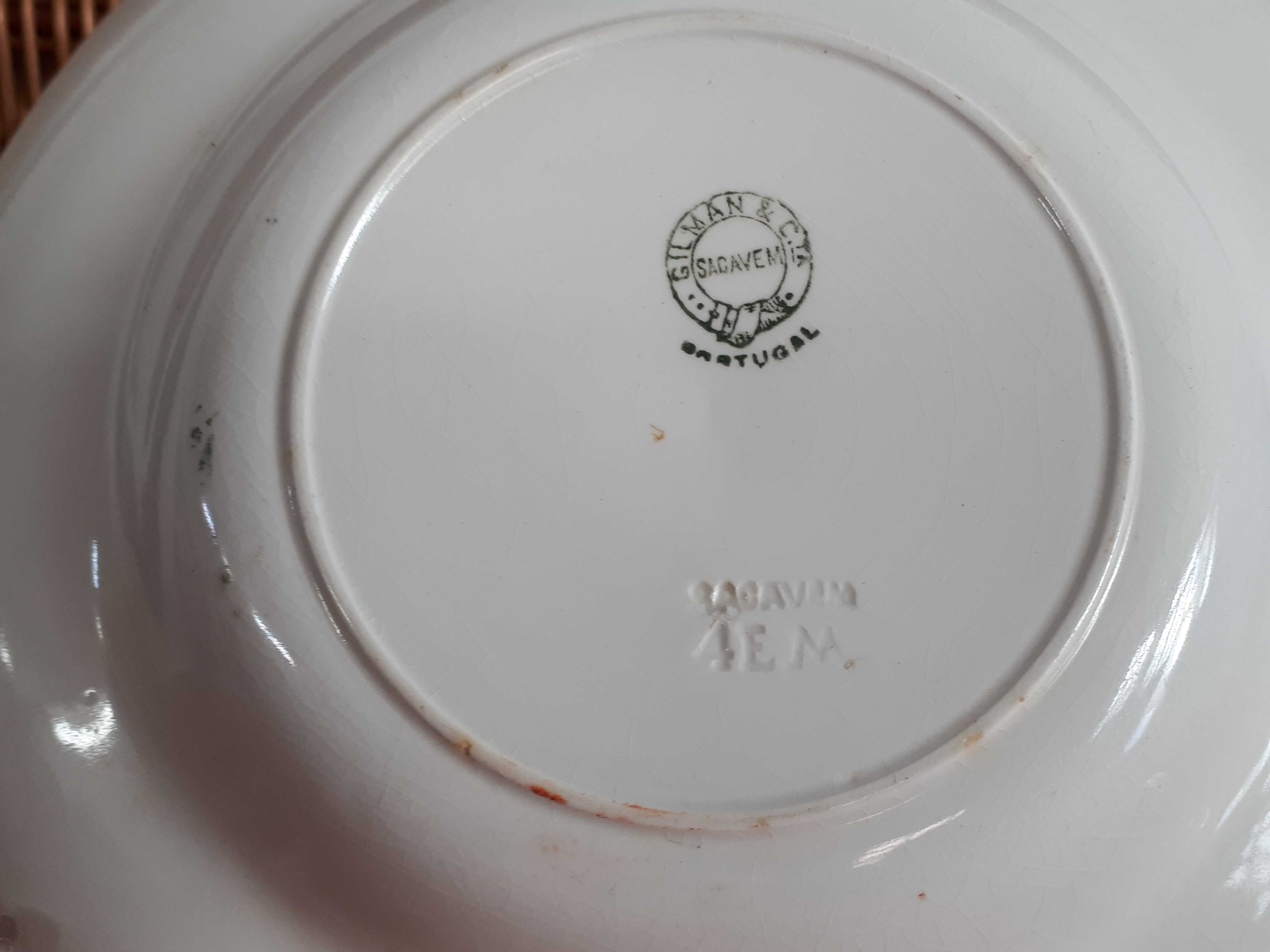 Prato sopeiro antigo da fábrica de Sacavém Gilman