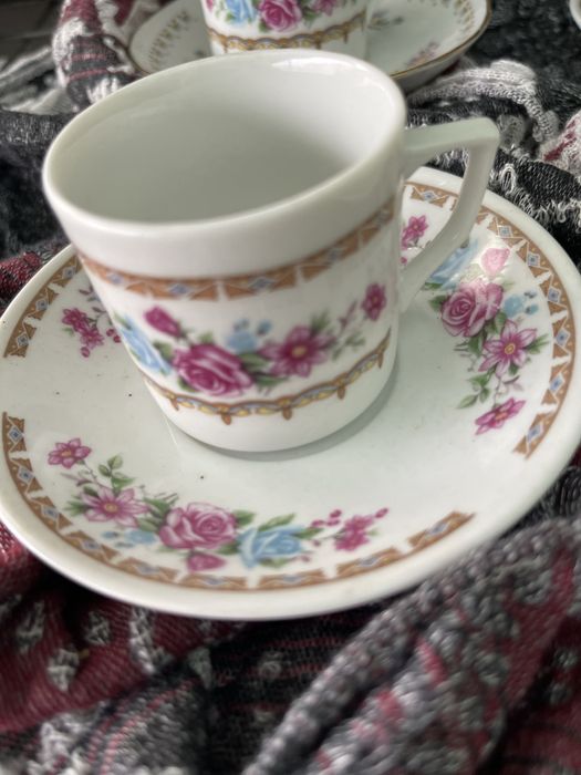 Chavena de cafe em porcelana chinesa