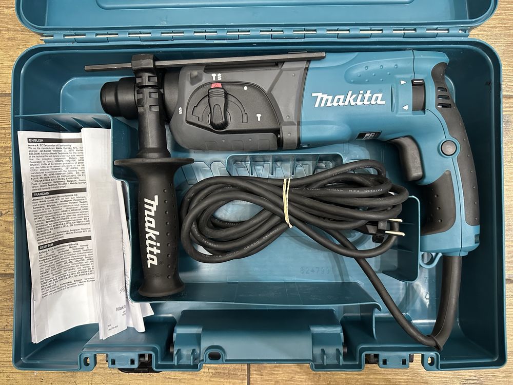 Młotowiertarka udarowa Makita HR2470 w zestawie z walizką - 2021r.