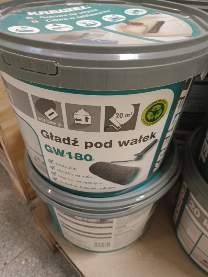 Gładź Atlas GTA  super biała 
25kg  polimerowa