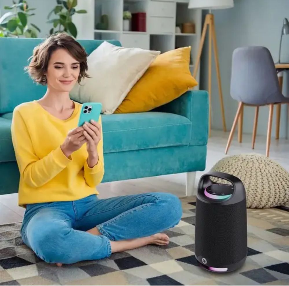 Караоке-мікрофон колонка Bluetooth Power Audio Manta SPK330B 120 Вт