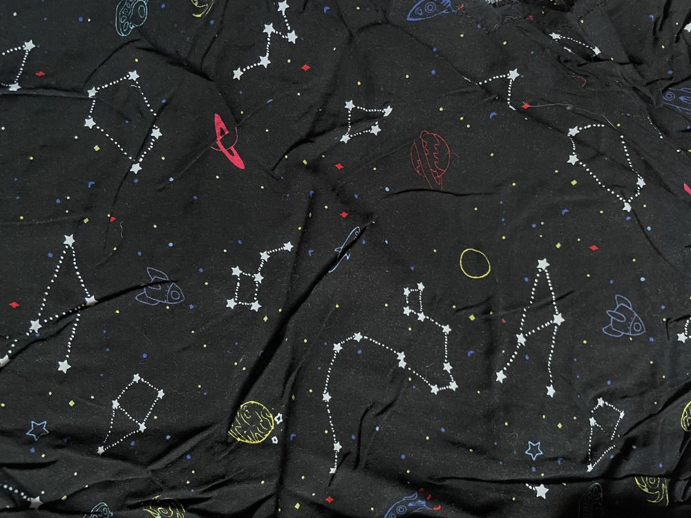 Top koszulka z motywem kosmosu zodiak
