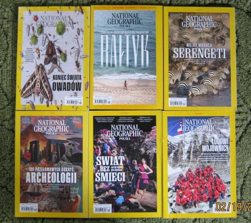 National Geographic 12 egzemplarzy