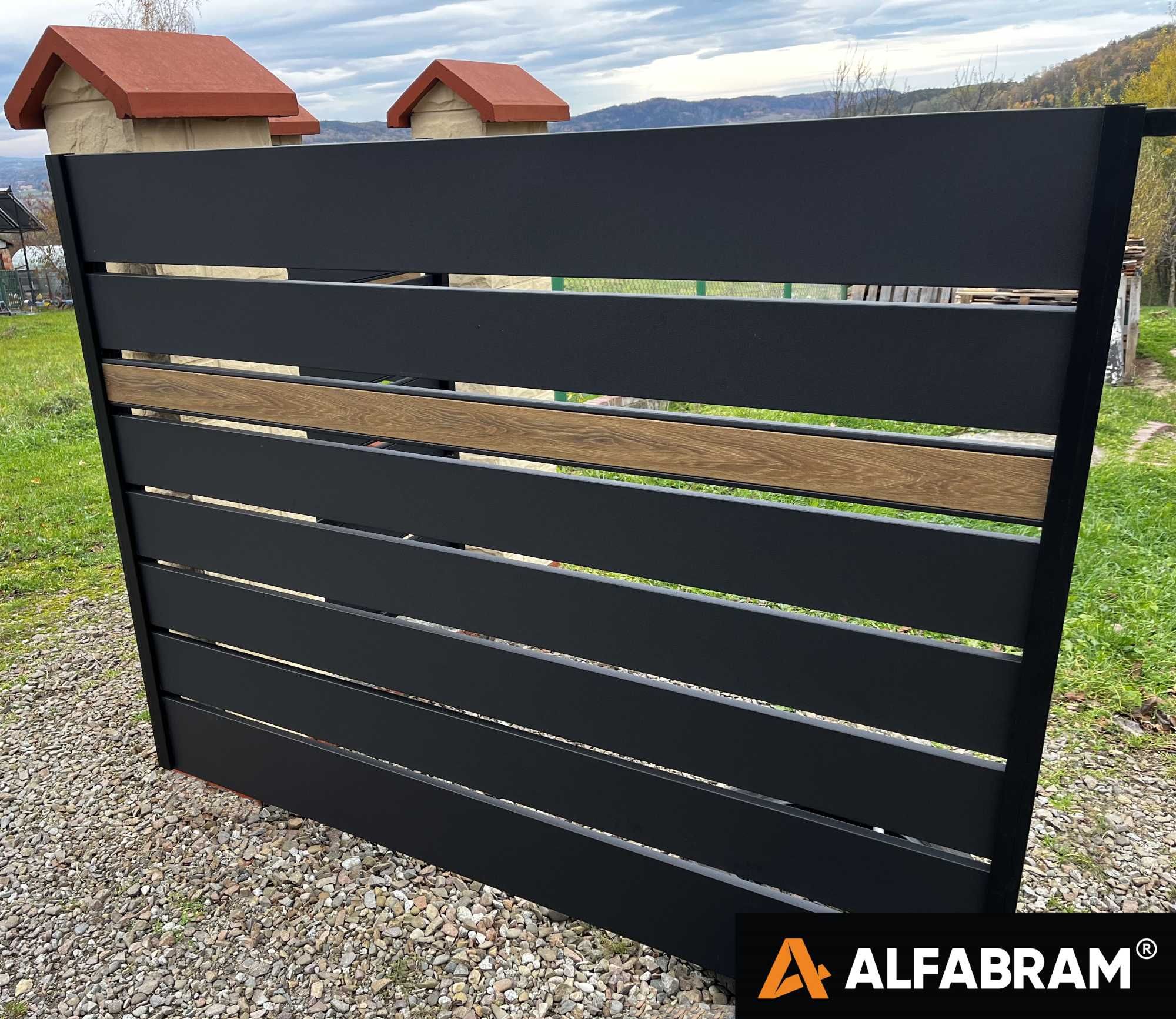Przęsła ogrodzeniowe stal, aluminium, wzory, PRODUCENT ALFABRAM