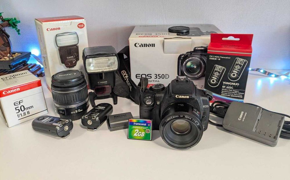 Canon EOS 350D Canon EF 50mm f/1.8 II Speedlite 430 Yongnuo RF-603C II