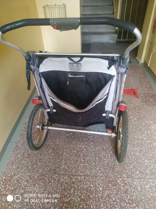 Dwuosobowa przyczepa rowerowa Thule Chariot Chinook wózek do biegania