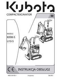 Instrukcja obsługi KUBOTA K 008 - 5, U 10 - 5 PL