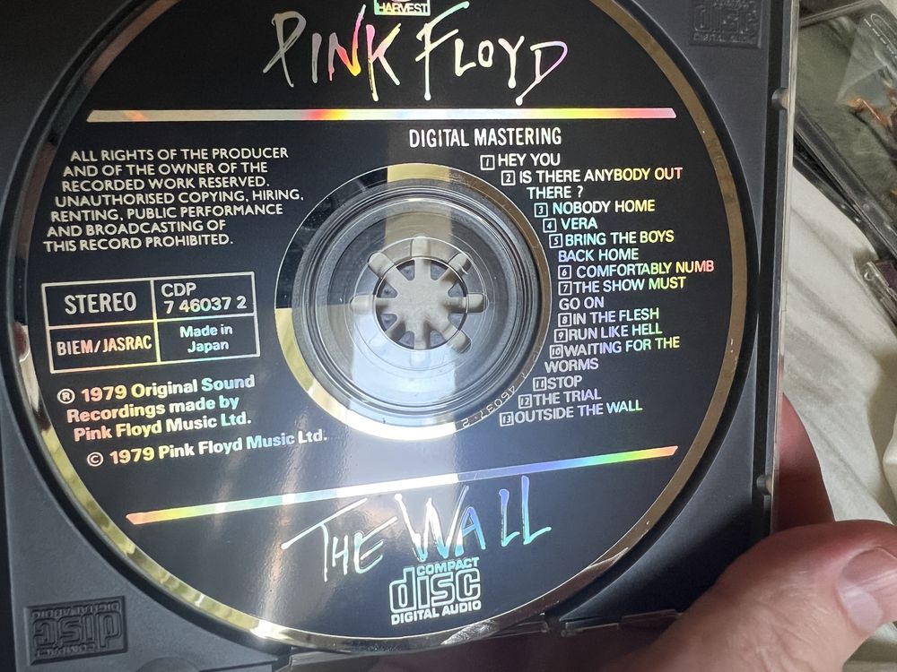 PINK FLOYD THE WALL 1st Pressing Japan 2 CD SET No bar code 1979
