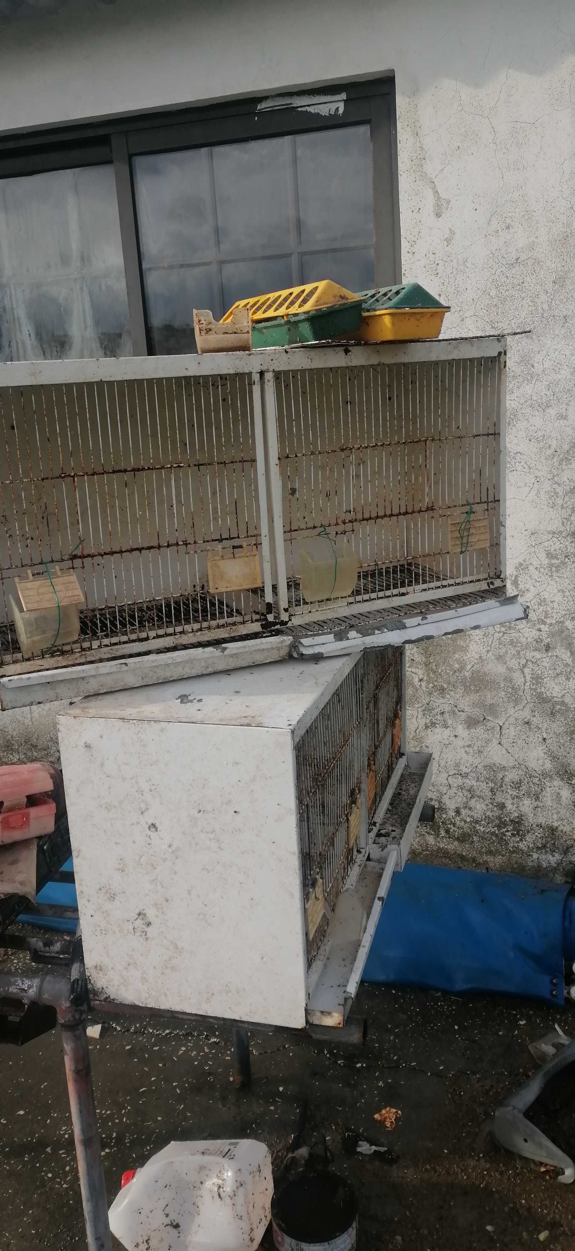 Gaiolas duplas e triplas de criação