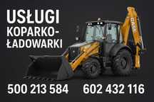 Usługi koparko-ładowarką ,roboty ziemne, niwelacja, wykopy, fundamenty