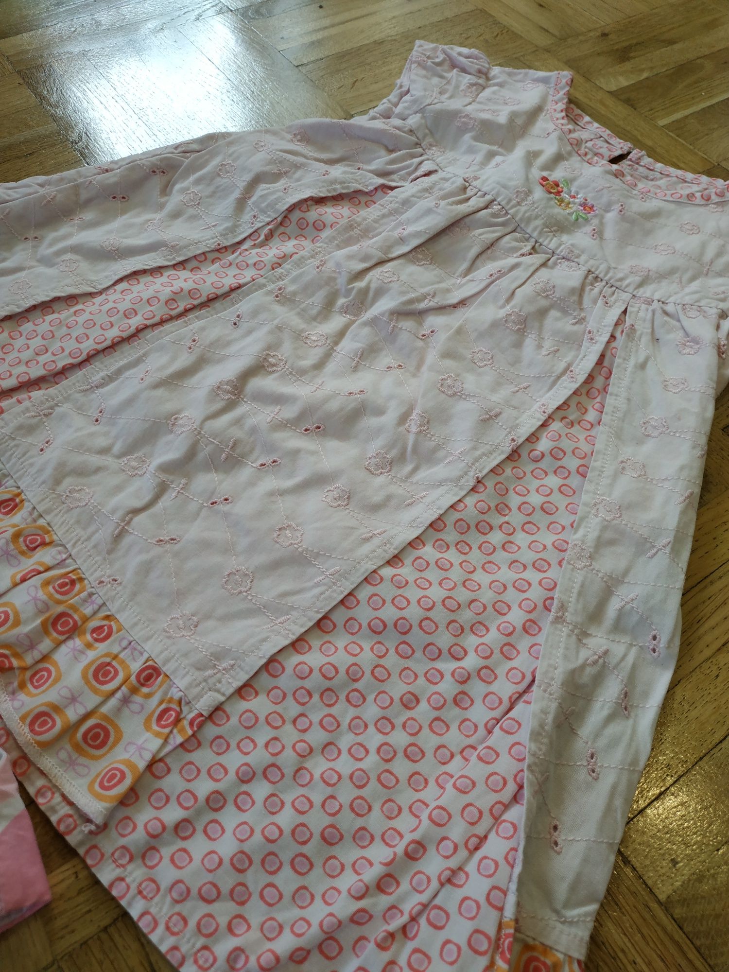 Zestaw 4x Sukienki dziecięce (wzrost ok. 80 cm, wiek 1-2 lata)