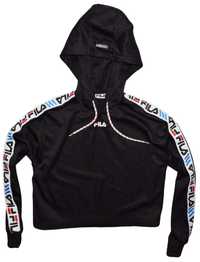 FILA S świetny TOP bluza hoody z lampasami monogram