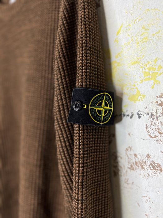 Вязаный свитер кофта Stone Island винтаж оригинал размер L