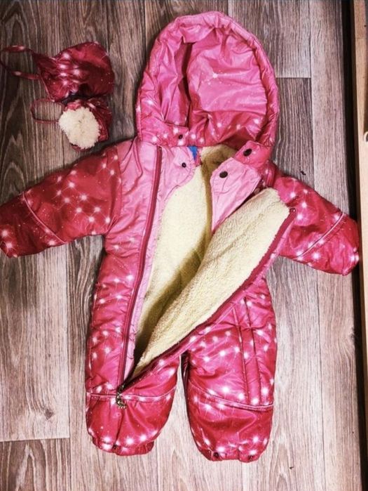 теплый комбинезон-трансформер 1-1.5 лет