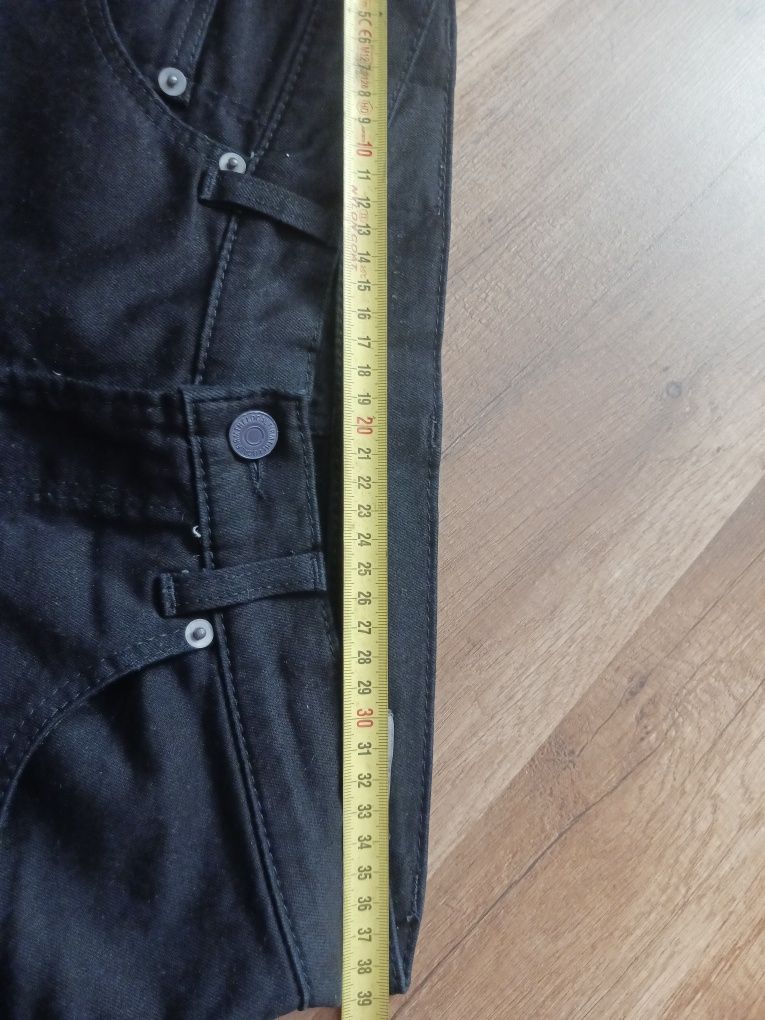 Spodnie jeans czarne r 38