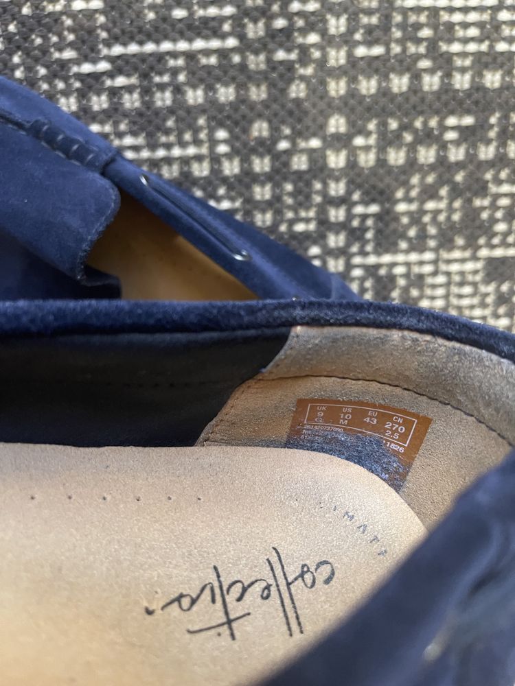 Мокасины туфли мужские Clark’s 42,5-43 размер оригинал