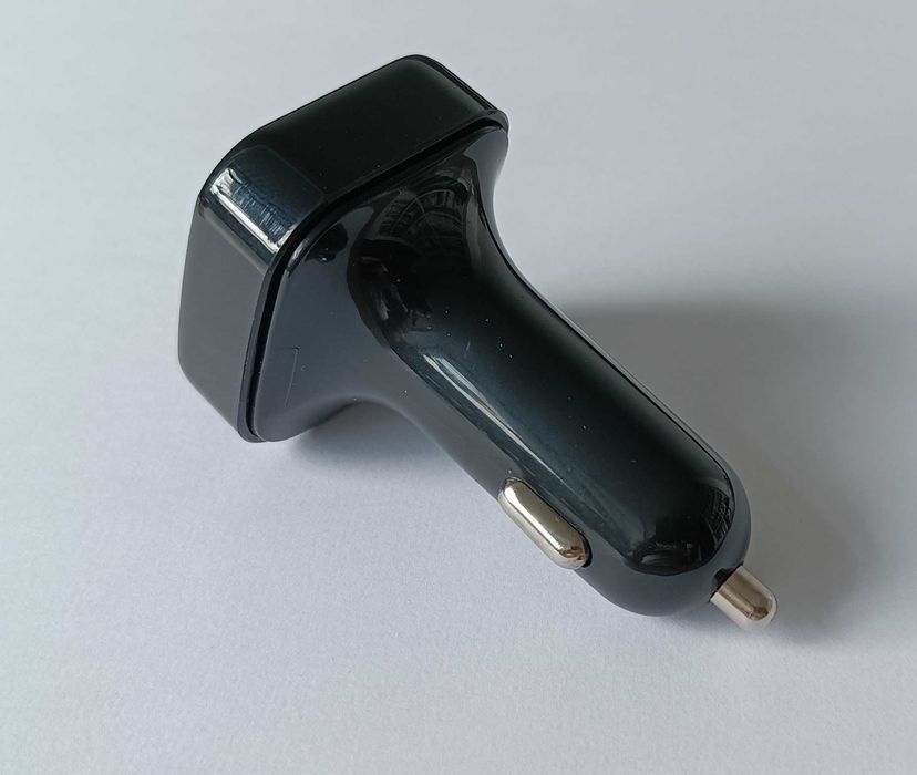 transmiter samochodowy FM ładowarka USB bluetooth głośnomówiący