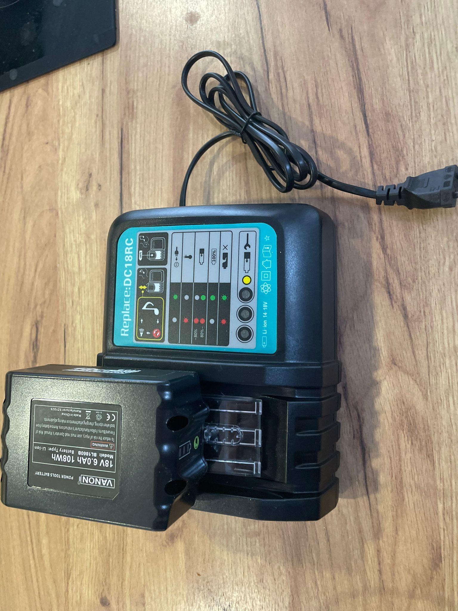 Bateria 6.0 ah 18 v + ładowarka do makita 5.0 ah